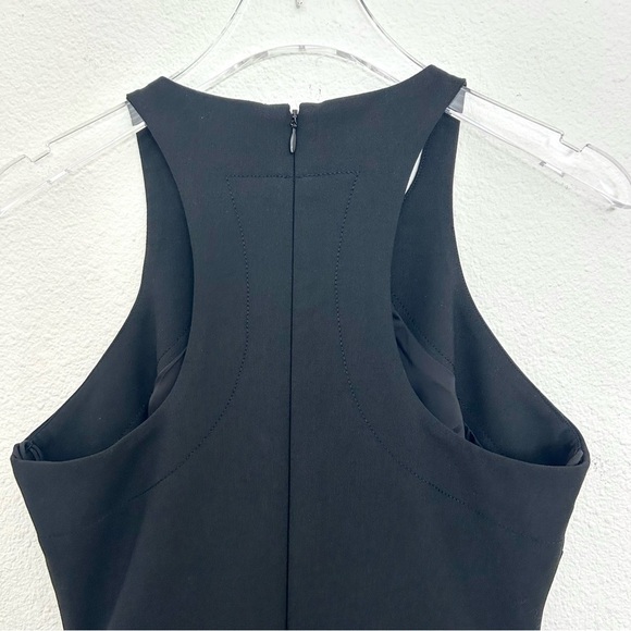 Elizabeth and James Sheath Midi Dress Racerback Asymmetrical Hem Olsen Size 6 - Picture 10 of 13